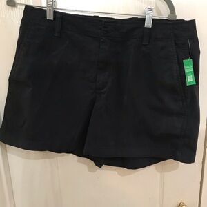 GAP Black Bermuda Shorts Tailored Cotton Blend